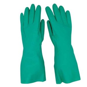 GUANTE NITRILO FLOCADO VERDE